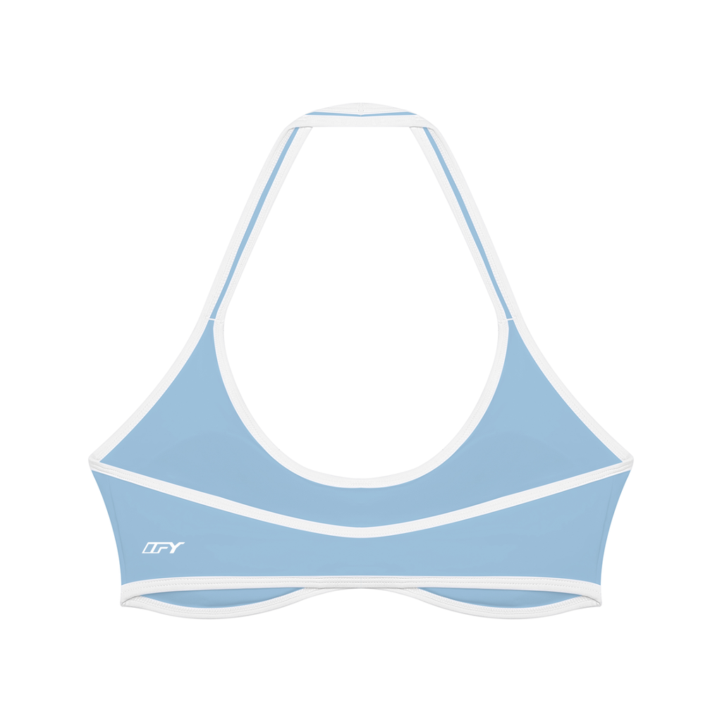 Women's Halter Color Block Yoga Sports Bra