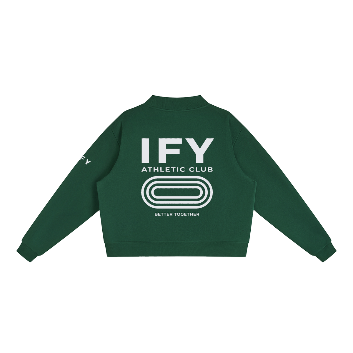 Mock-Neck Crew Sweatshirt