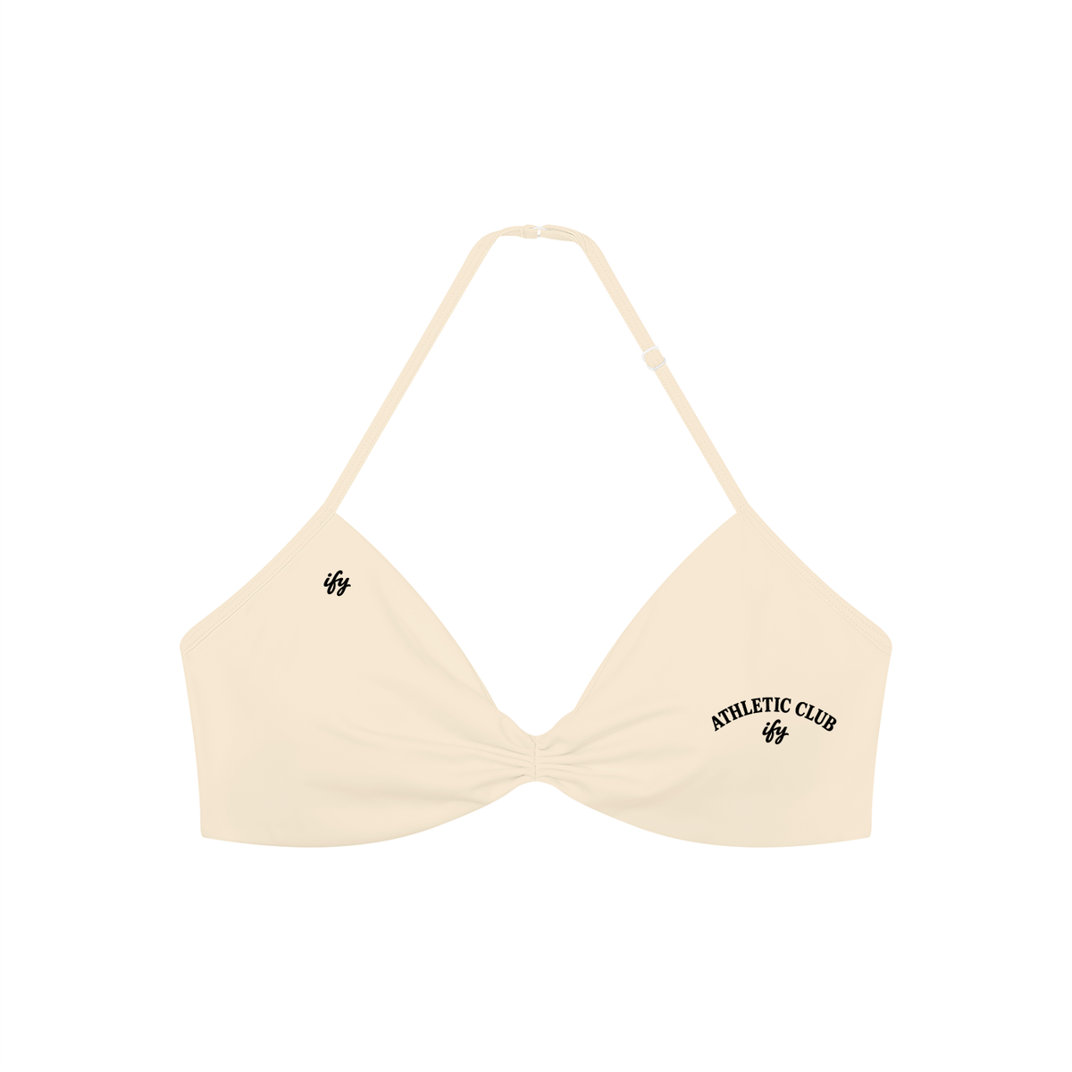 Women’s Ruched Halter-Neck Sports Bra
