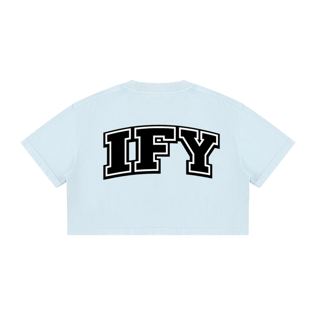 Elevate Your Wardrobe with Our Women's Cotton Crop T-Shirt