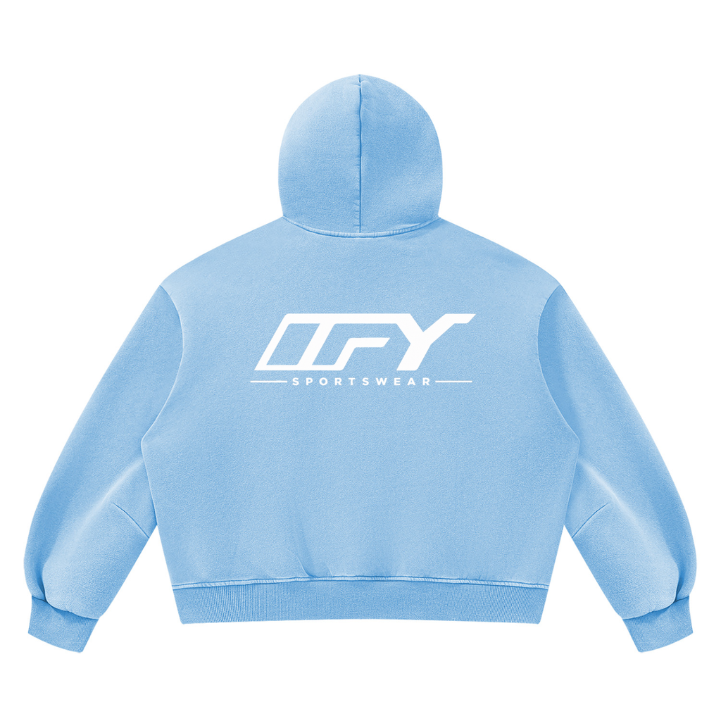 Unisex Vintage Wash Boxy Fleece Hoodie
