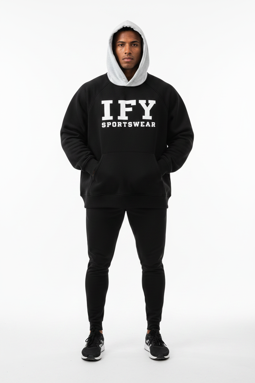 Unisex Fleece Raglan Color Block Hoodie