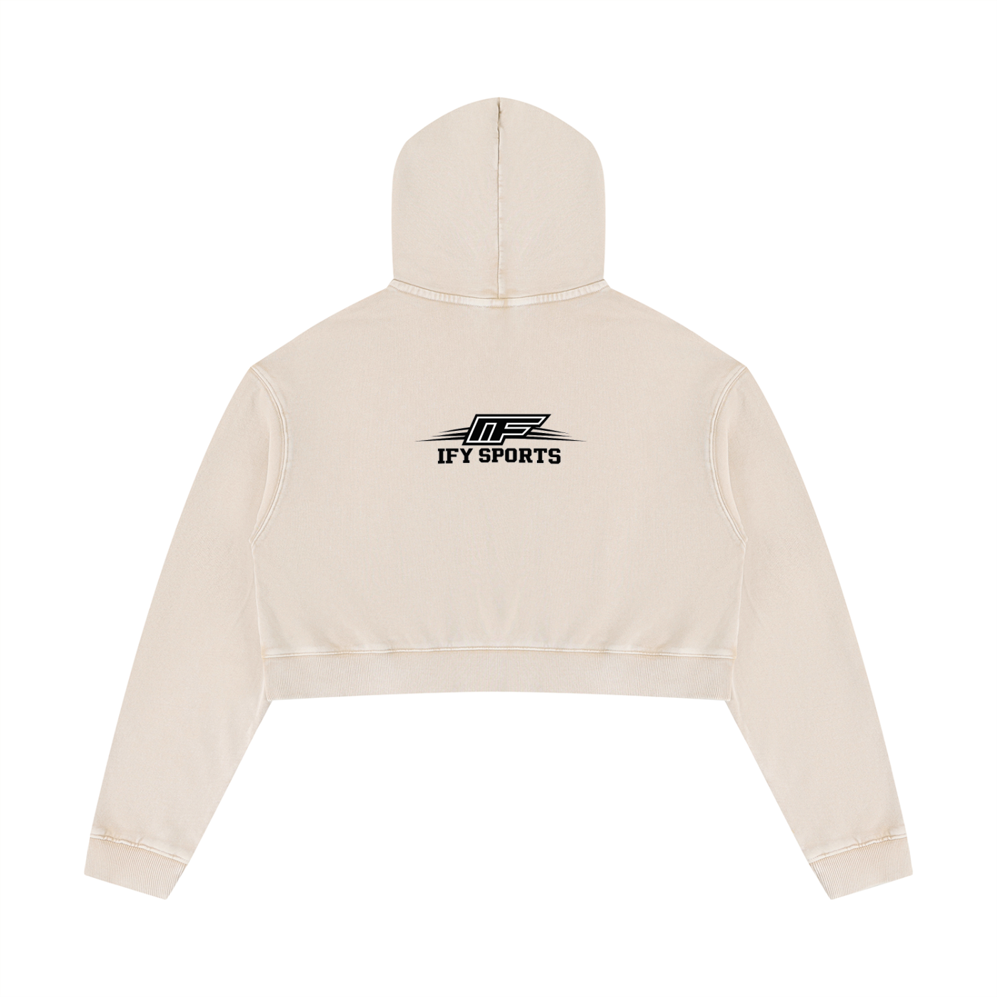 Elevate Your Everyday Look with Our Women's Mineral Washed Crop Hoodie