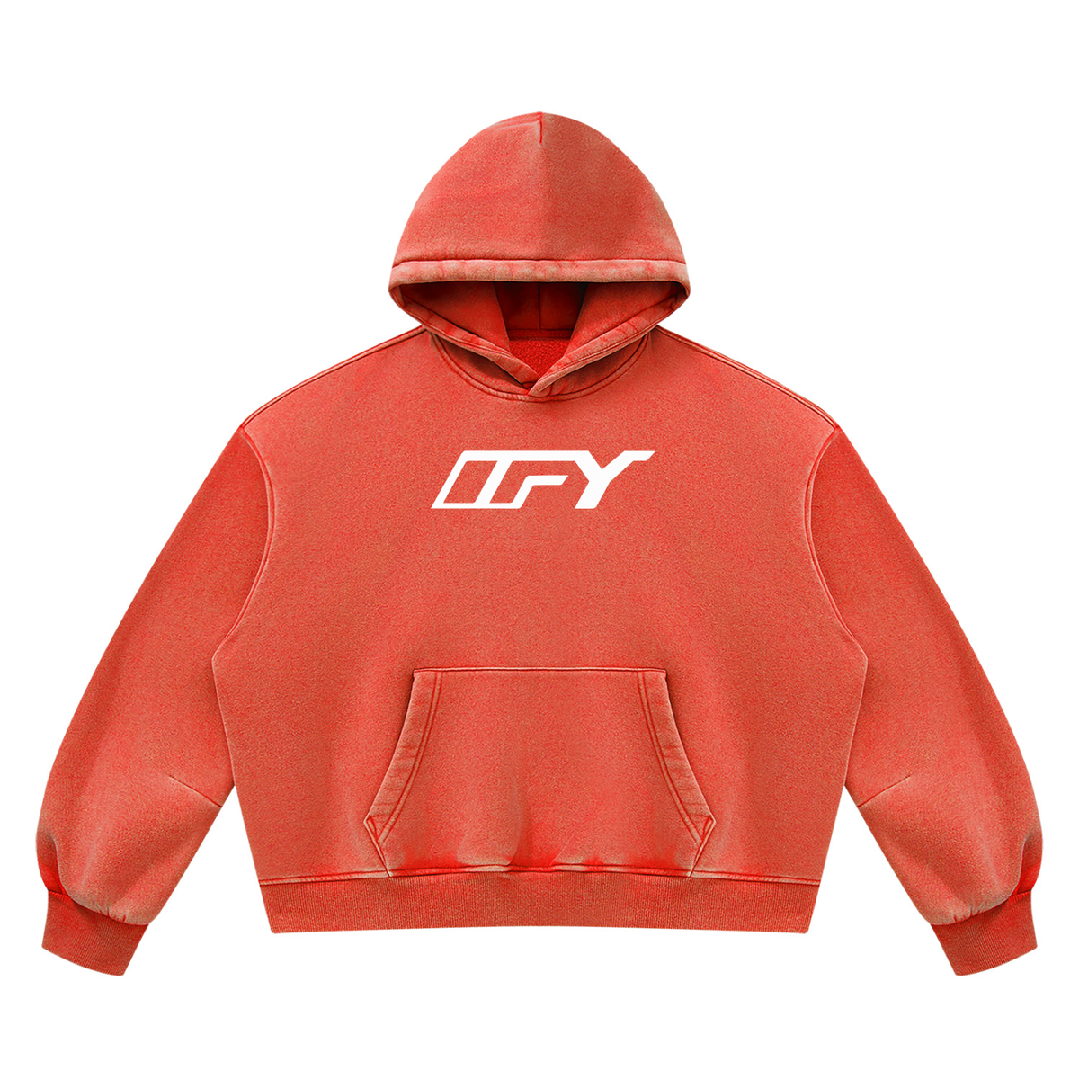 Unisex Vintage Wash Boxy Fleece Hoodie