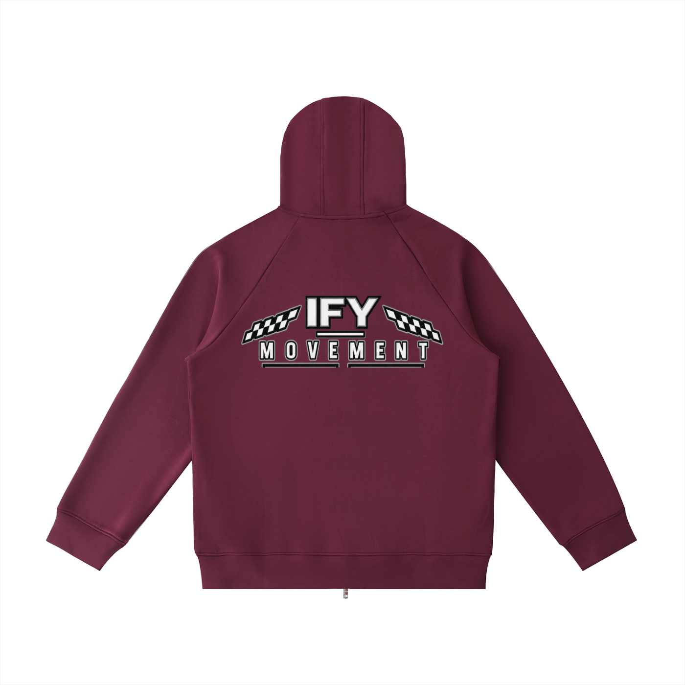 Heavyweight Raglan Sleeve Zip Hoodie