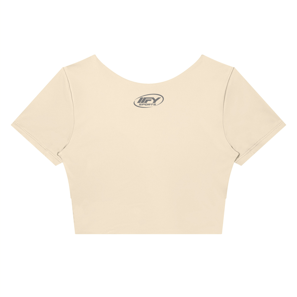 Panelled Crop Yoga T-Shirt