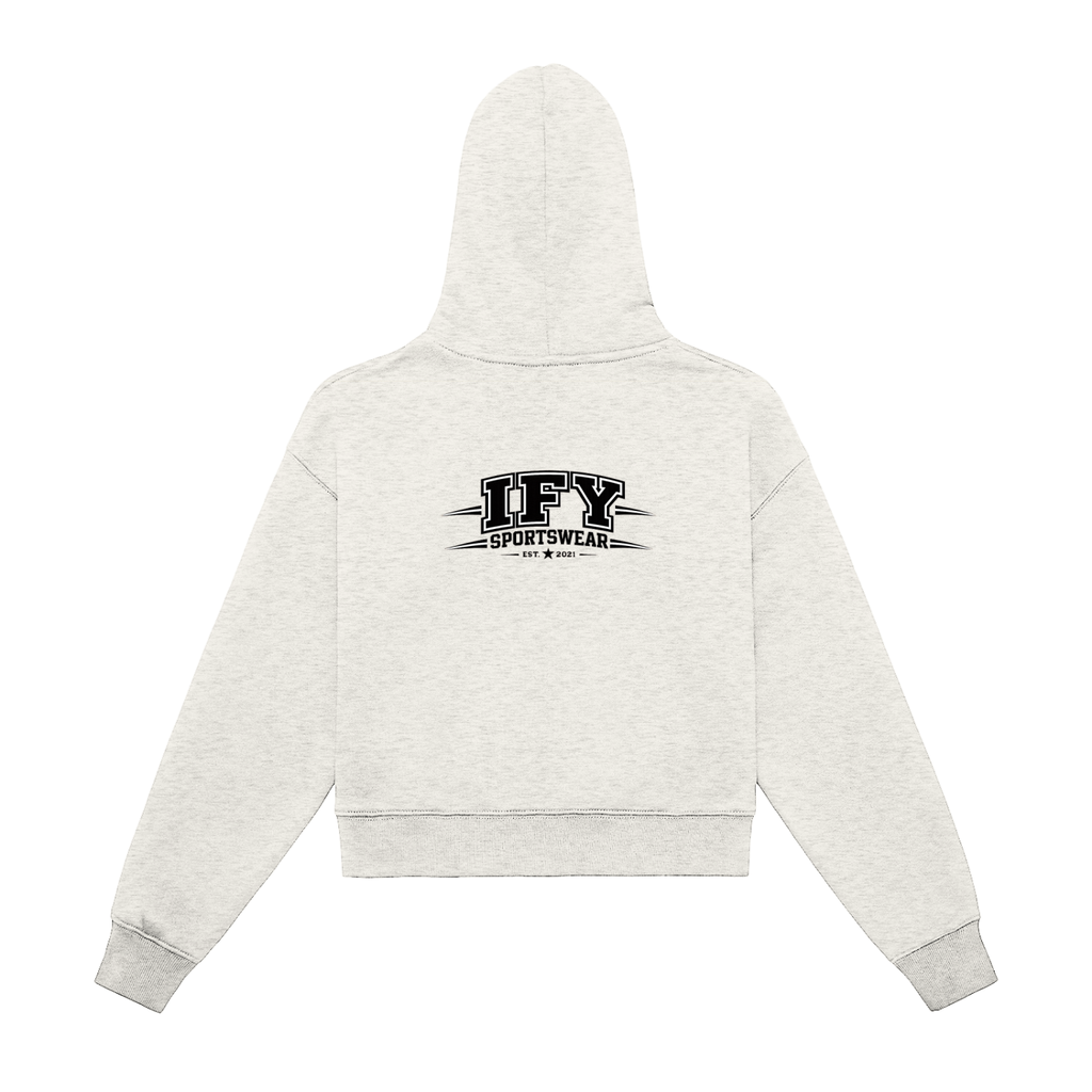 Cropped Zip-Up Hoodie for Women – Elevate Your Everyday Style