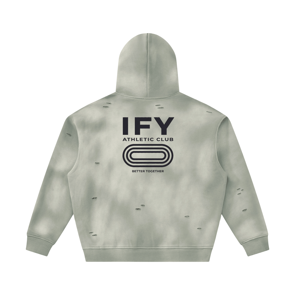 Frayed Fleece Hoodie