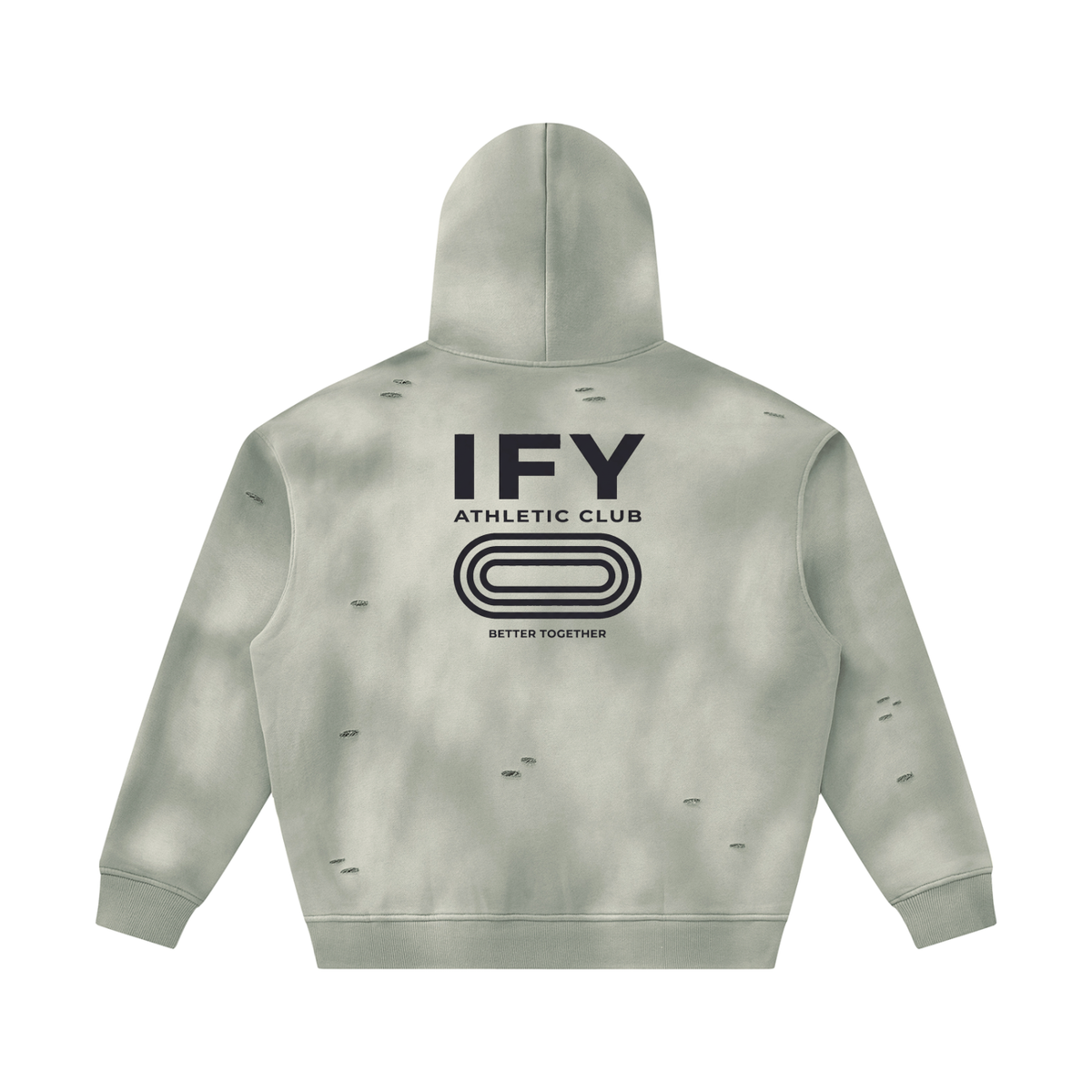 Frayed Fleece Hoodie