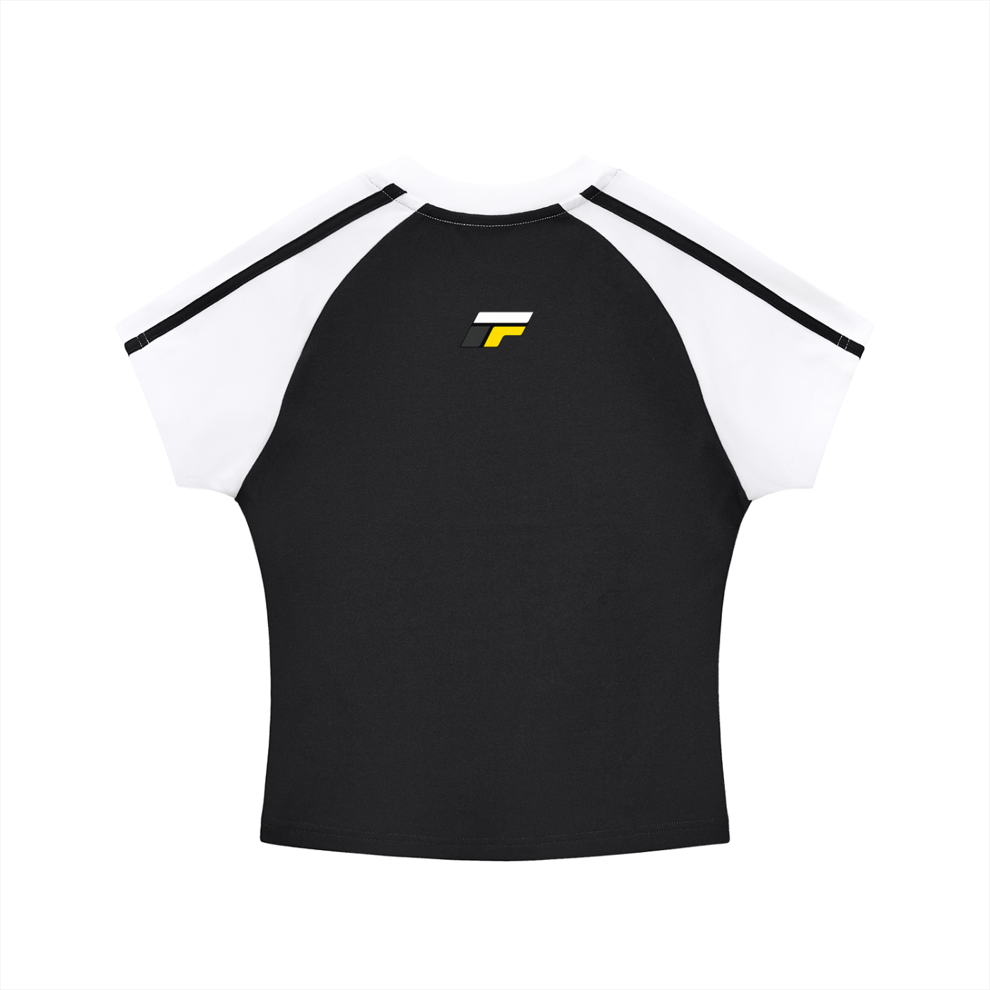 Contrast Stripes Bodycon Raglan  Sleeve T-Shirt
