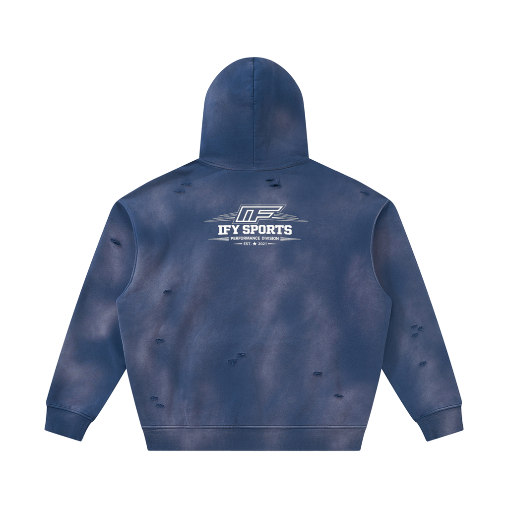 Unisex Frayed Fleece Hoodie: Your Go-To for Comfort and Style