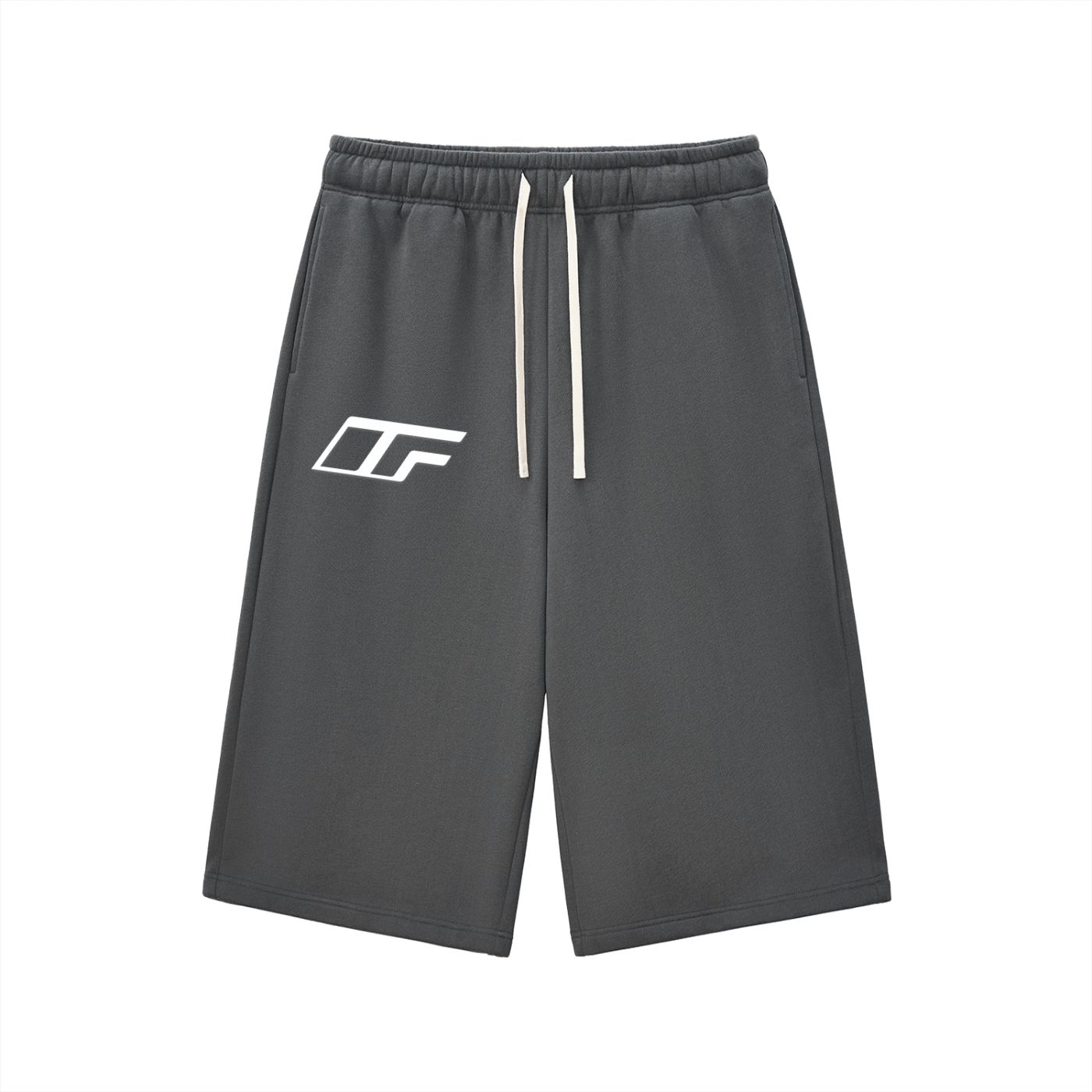 Relaxed Drawstring Three-quarter Sweatpants