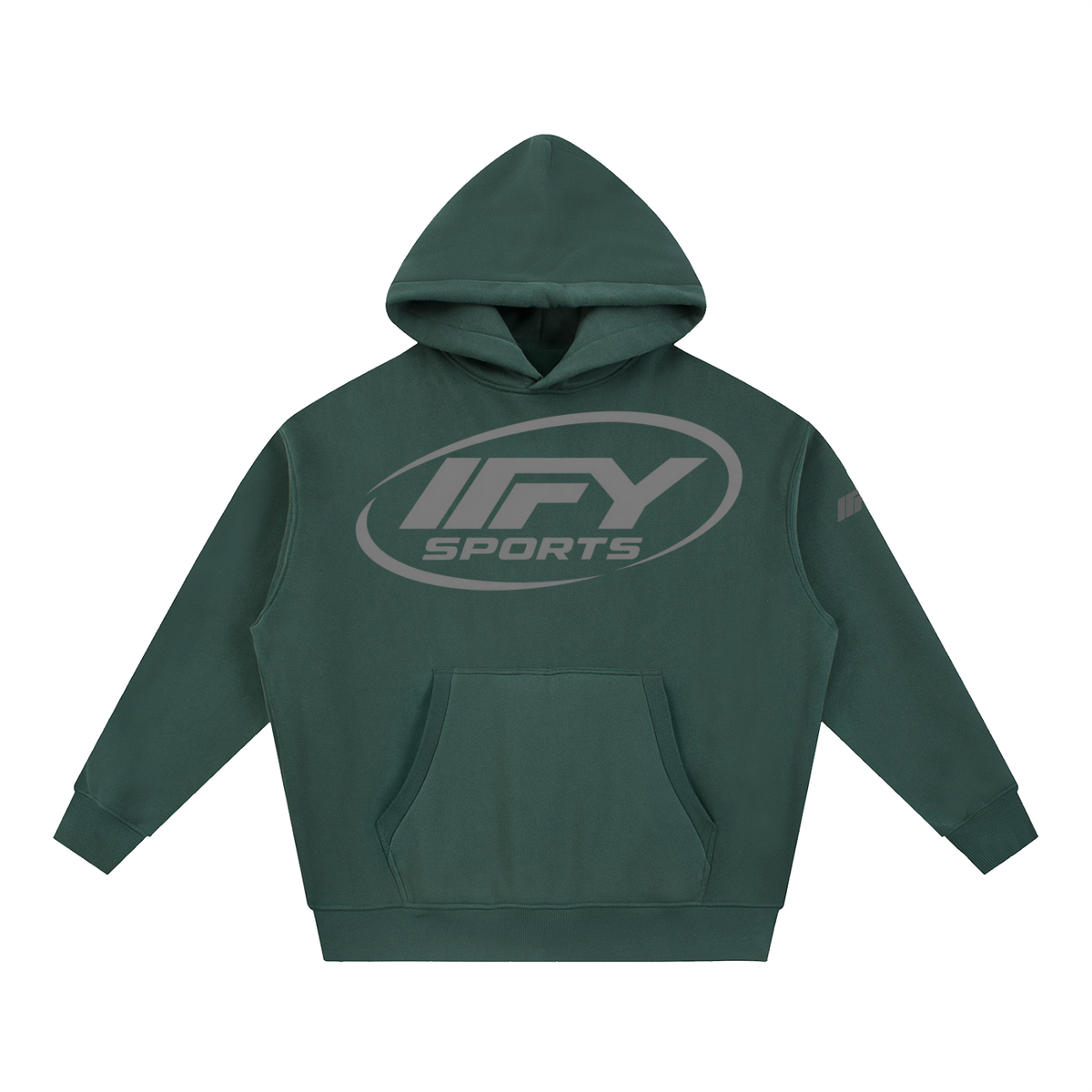 Oversized Boxy-Fit Fleece Hoodie