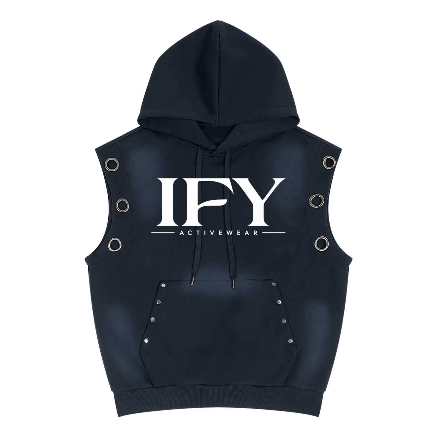 Elevate Your Style with Our Vintage Wash Sleeveless Hoodie