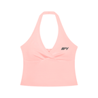 Women’s Ruched Halter Yoga Tank Top