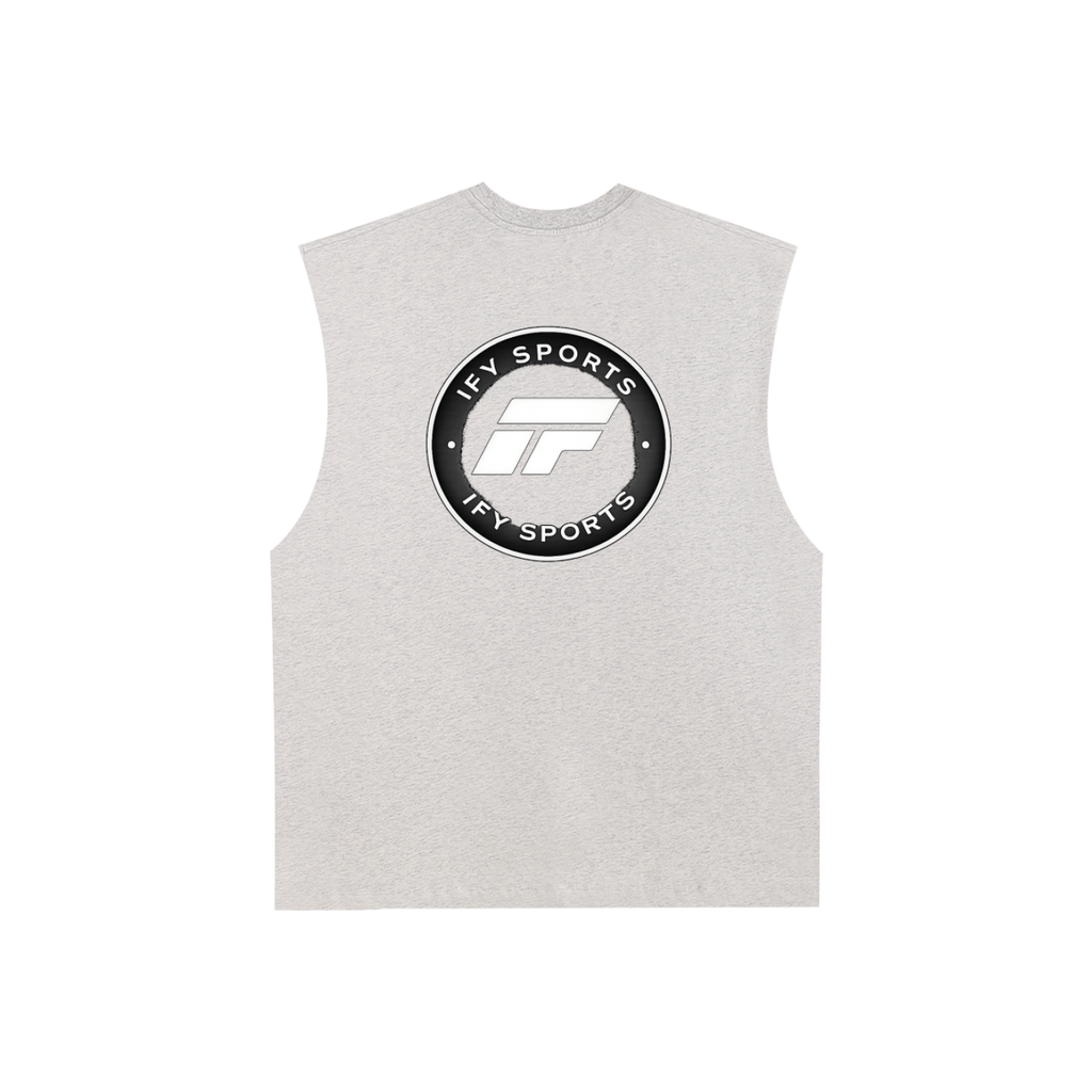 Raw Edge Cotton Tank Top
