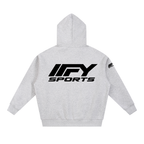 Oversized Two-Way Zip Fleece Hoodie