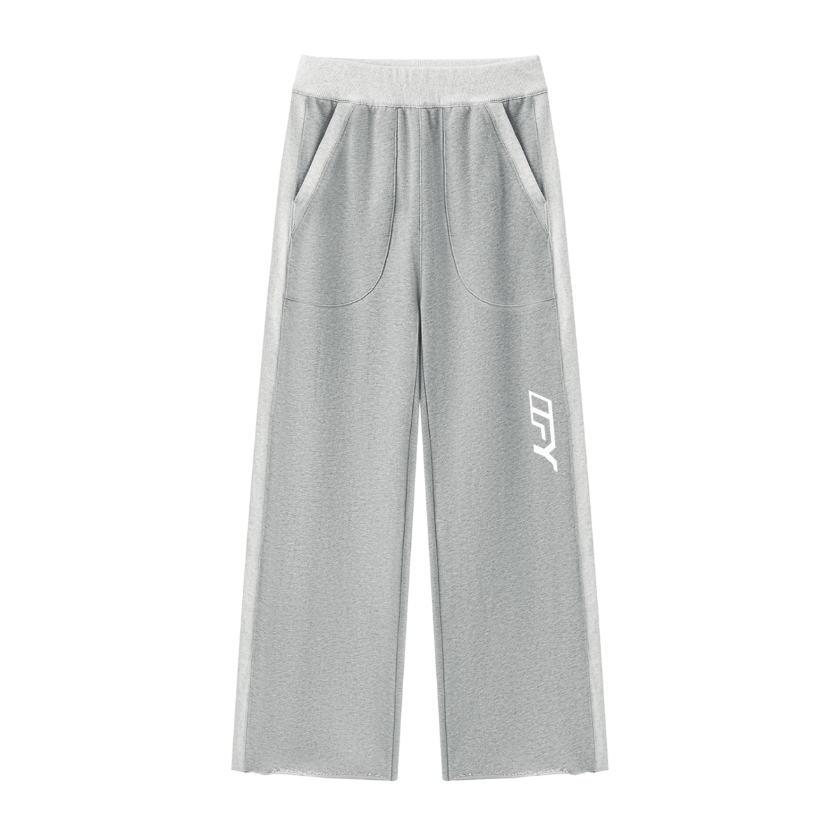 Women's Color Block Raw Hem Sweatpants
