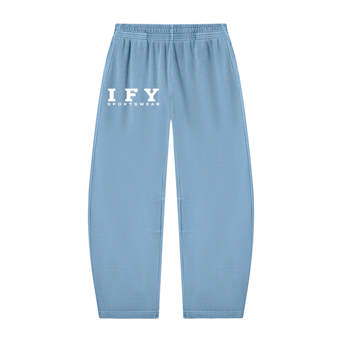 Unisex Vintage Washed Barrel Leg Sweatpants