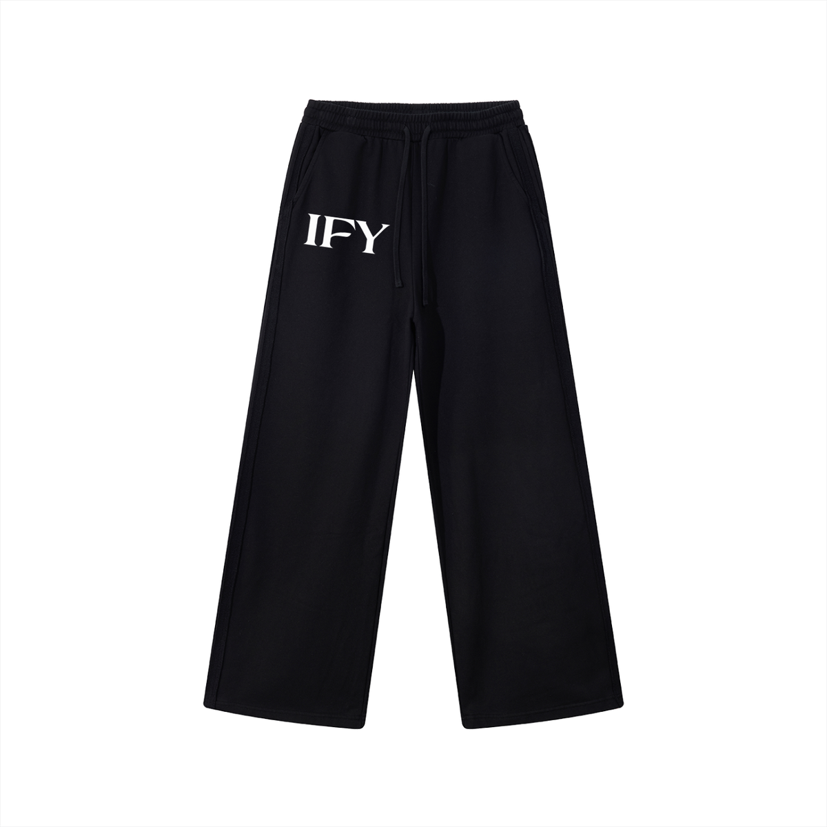 Contrast Tape Straight-Leg Sweatpants
