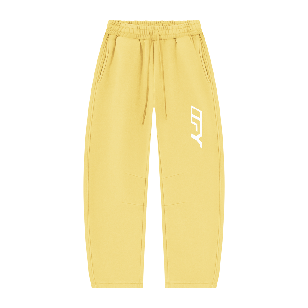 Unisex Vintage Wash Barrel Leg Fleece Sweatpants