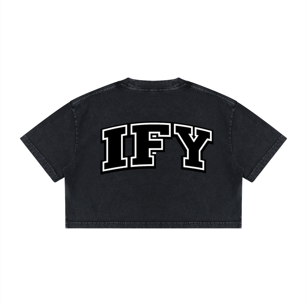 Elevate Your Wardrobe with Our Women's Cotton Crop T-Shirt