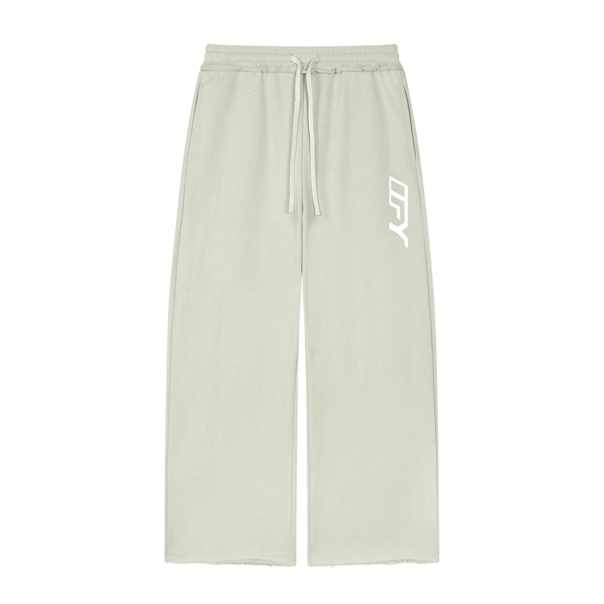 Women’s Wide Leg Raw Edge Sweatpants