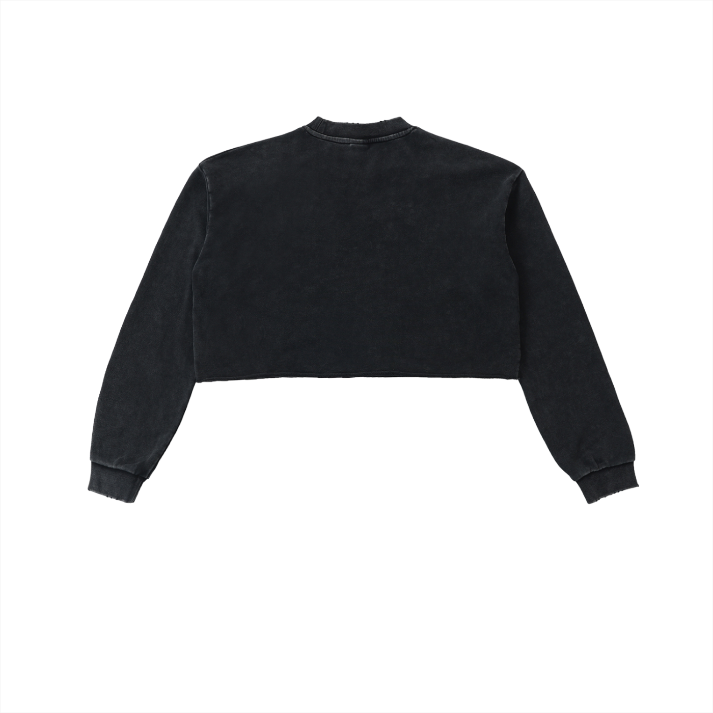 Chic Snow Washed Cropped Sweatshirt for Women - Effortless Style Meets Comfort