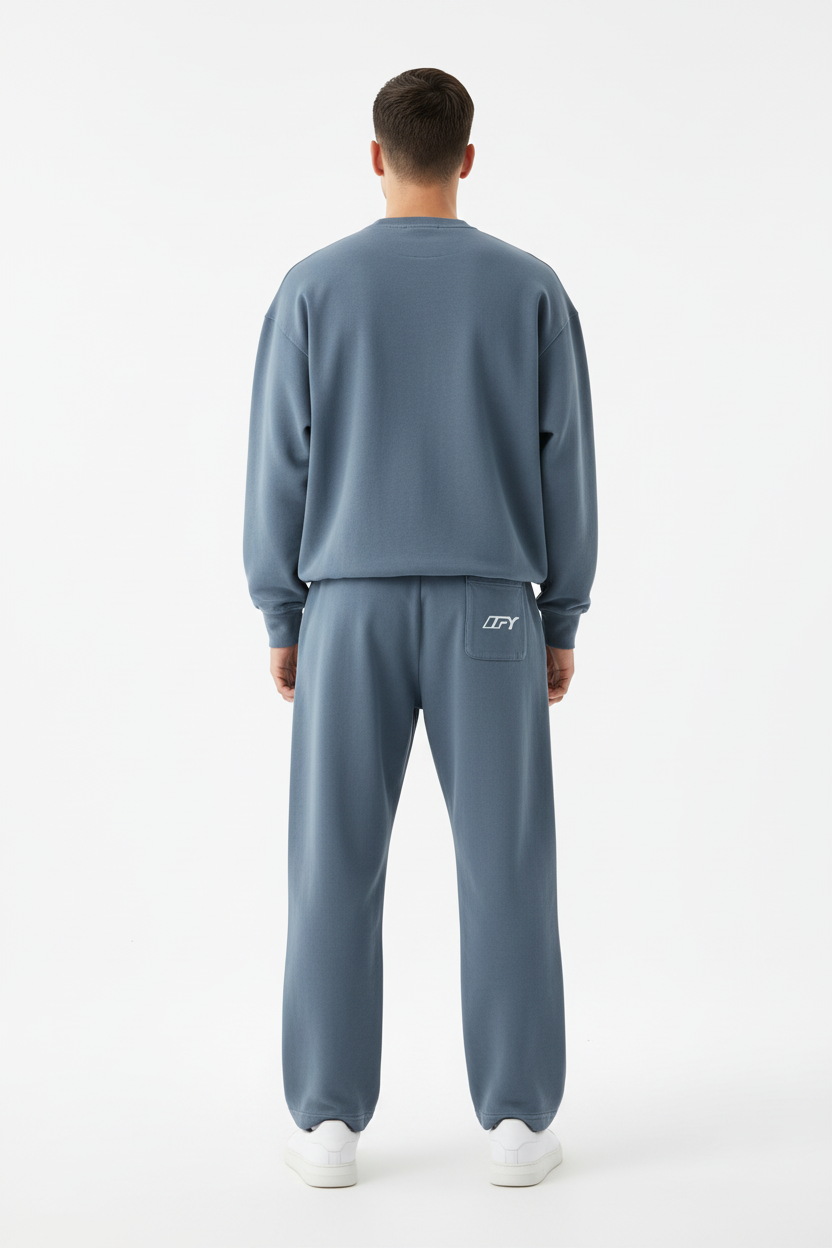 Unisex Vintage Washed Barrel Leg Sweatpants