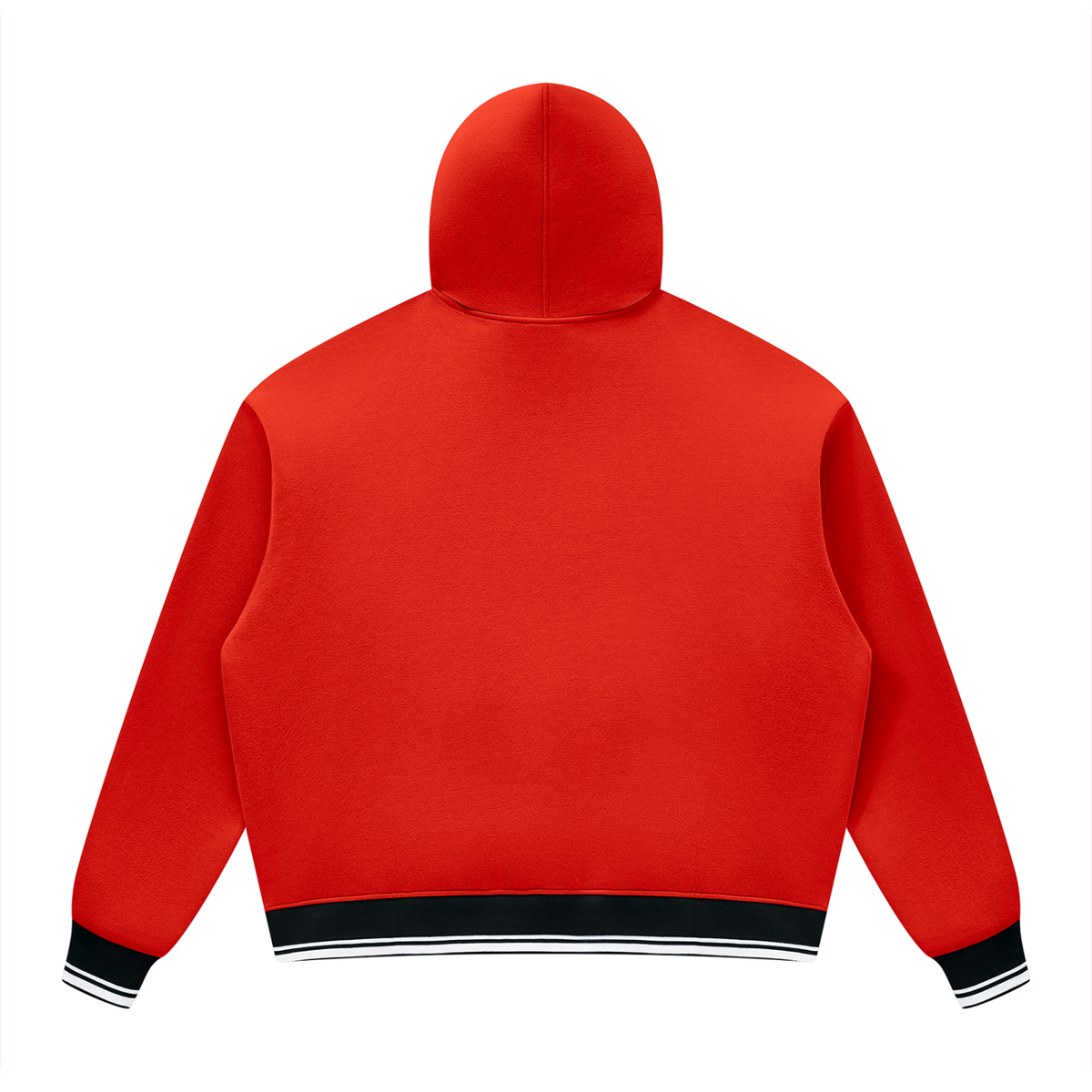 Oversized Colour Block Fleece Hoodie