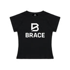 Raglan Sleeve Crop Top - Women's Gym Crop Top | BRACE