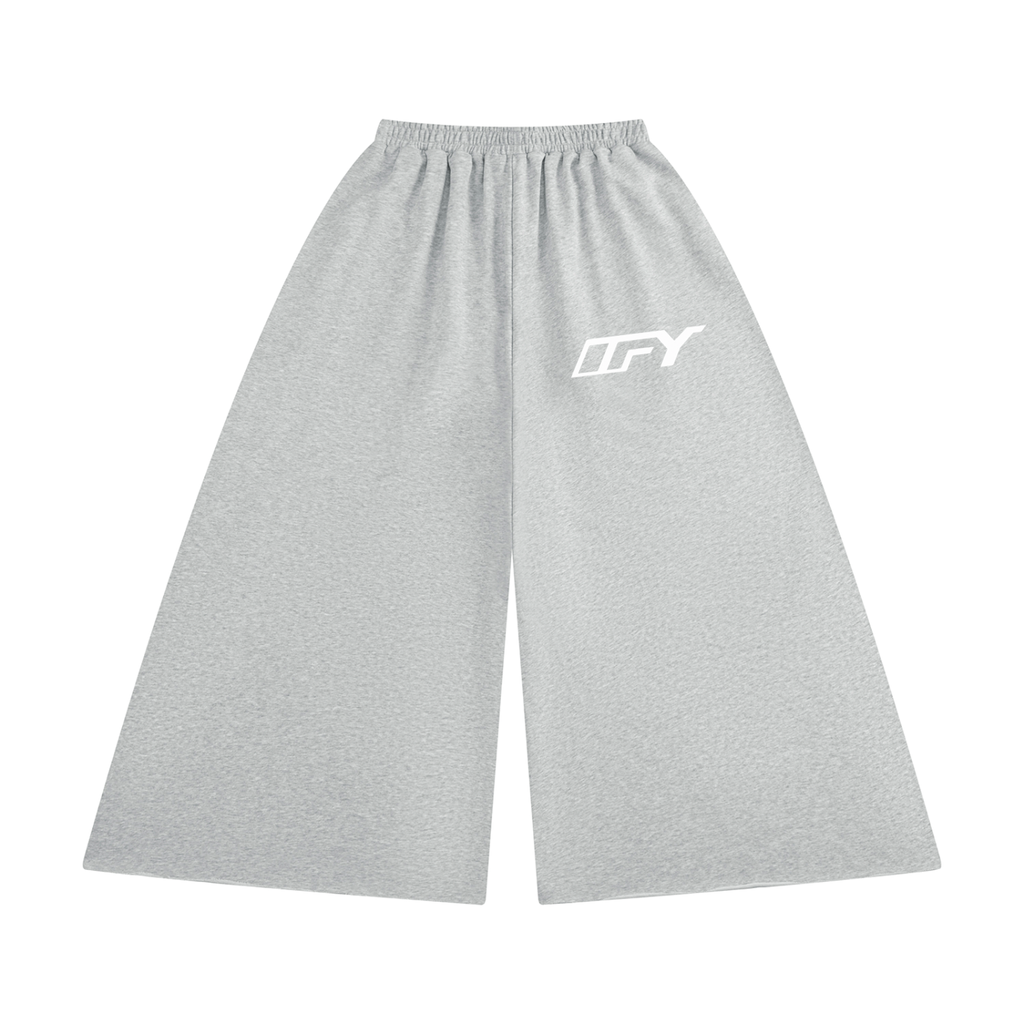 Women's Raw Edge Wide Leg Sweatpants