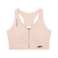 Women’s Cropped Zip Yoga Sports Bra