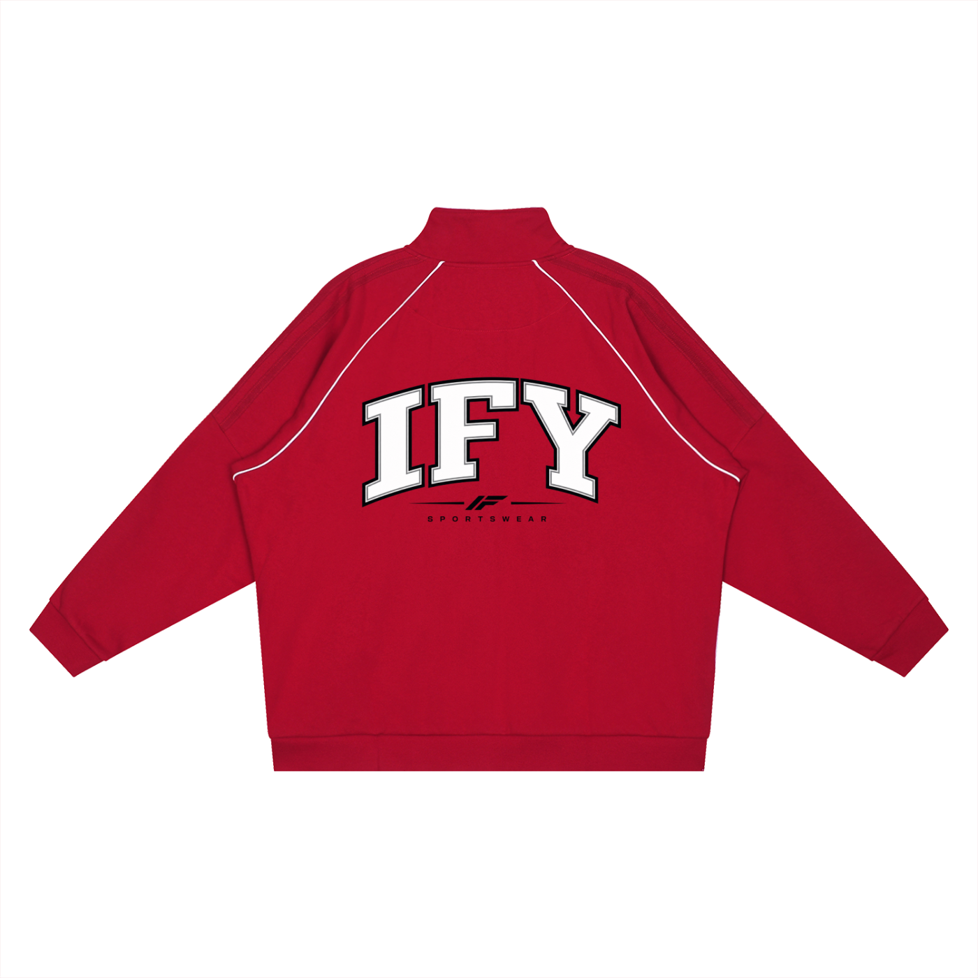 Reflection Striped Raglan Sleeve  Jacket