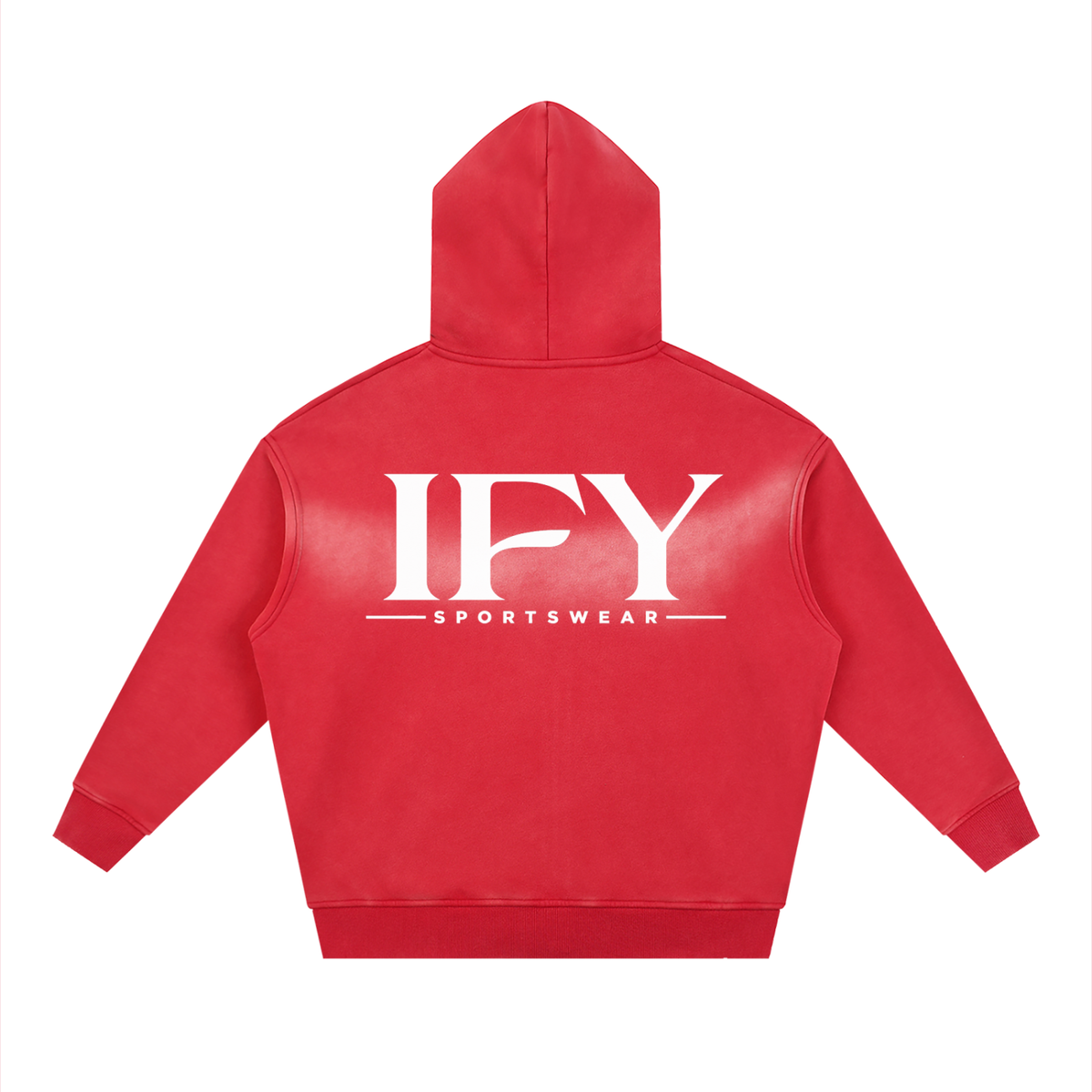 Sunfade Two-way Zipper Boxy Fleece Hoodie