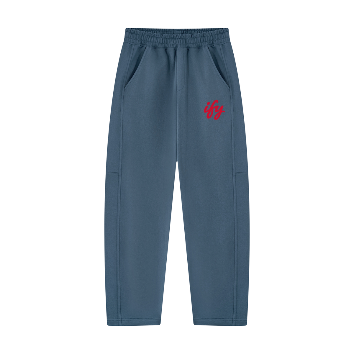 Unisex Tapered Straight Hem Sweatpants