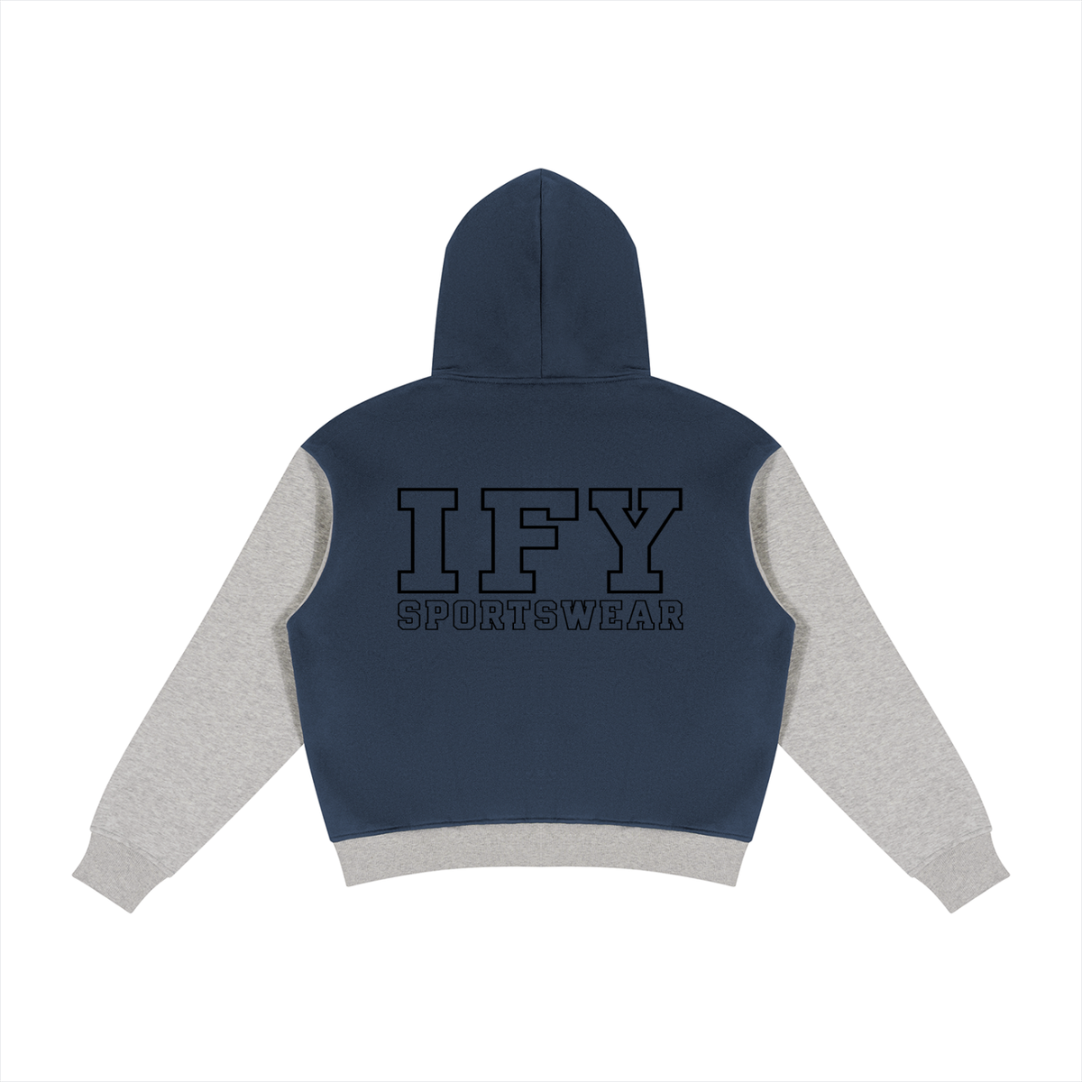 Unisex Colour-Block Fleece Full-Zip Hoodie