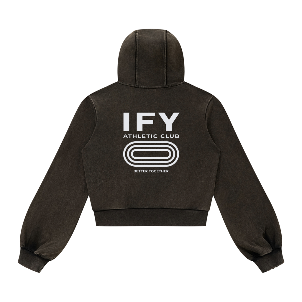 Vintage Wash Full Zip Hoodie