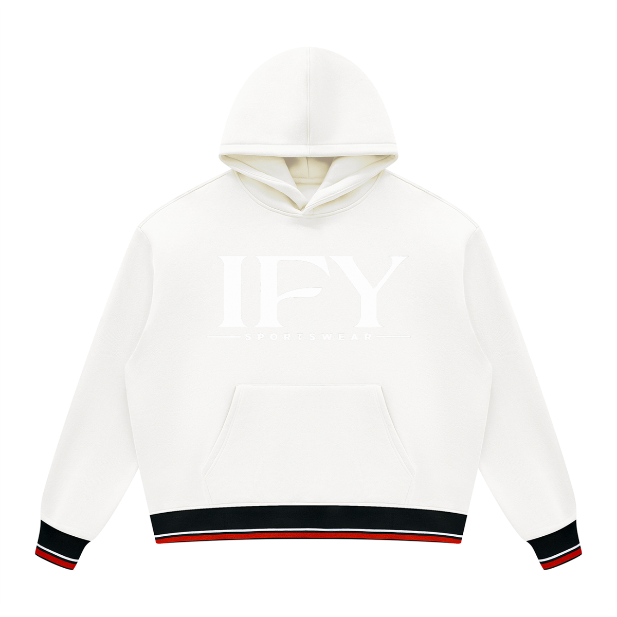Unisex Oversized Color Block Fleece Hoodie
