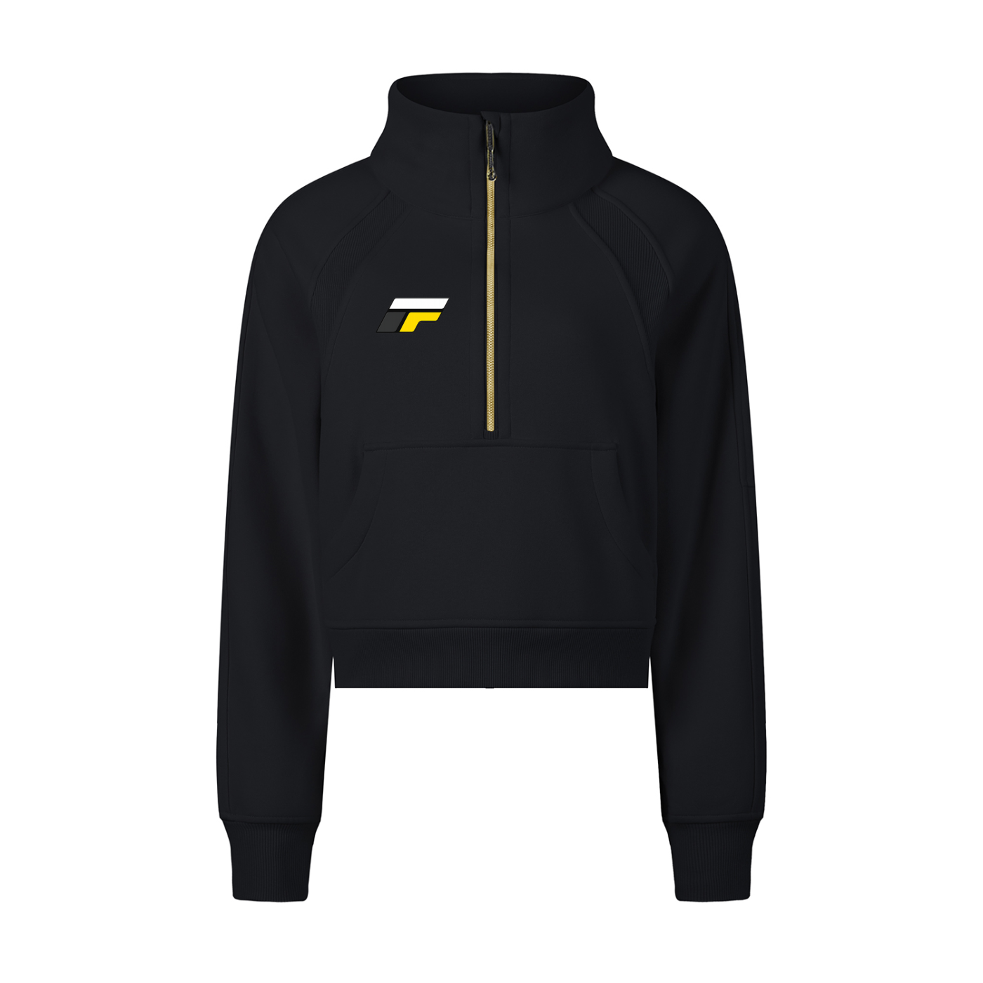 Cropped Half-Zip Sweatshirt