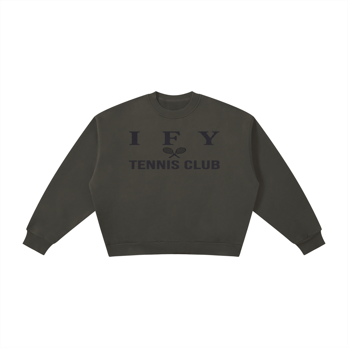 Boxy Fleece Crew-Neck Sweatshirt