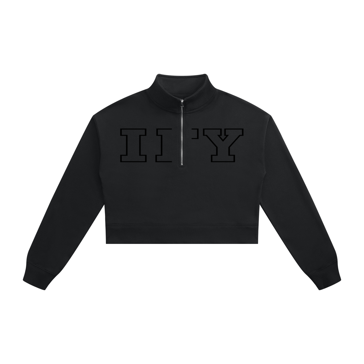 Crop Quarter-Zip Sweatshirt