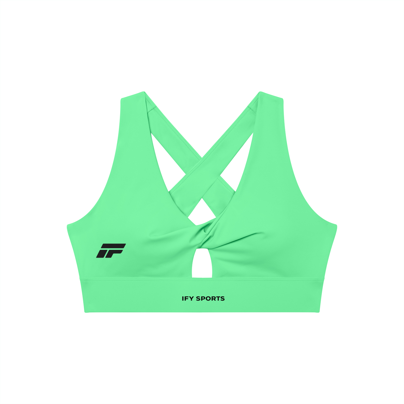 Women's Twist Front V-Neck Sports Bra