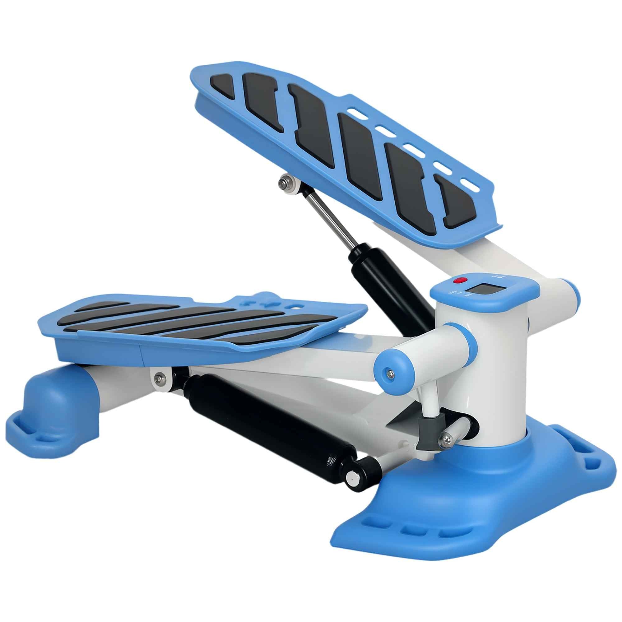 Portable Mini Stepper, Steppers For Exercise Workout With LCD Display Monitor, Anti-skid Foot Pedals For Home Gym Office, Blue