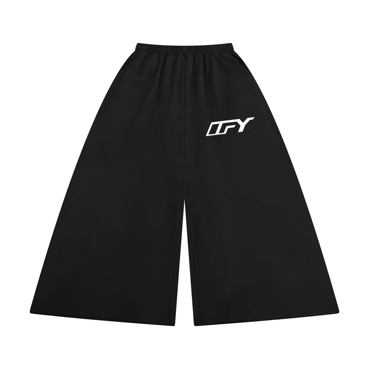 Women's Raw Edge Wide Leg Sweatpants