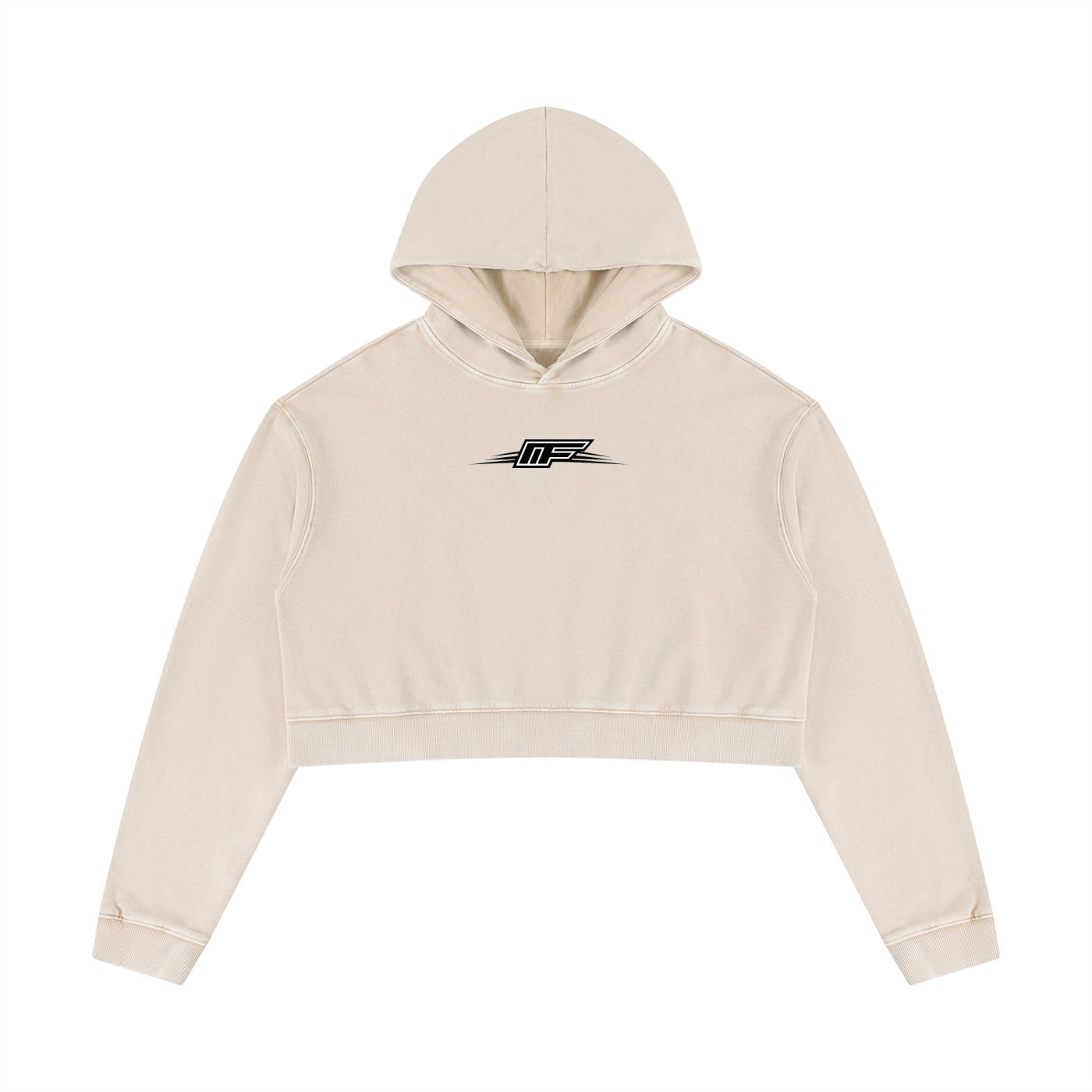 Elevate Your Everyday Look with Our Women's Mineral Washed Crop Hoodie