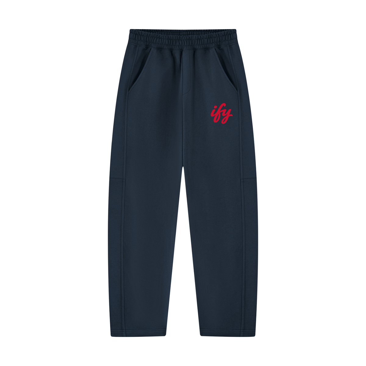 Unisex Tapered Straight Hem Sweatpants