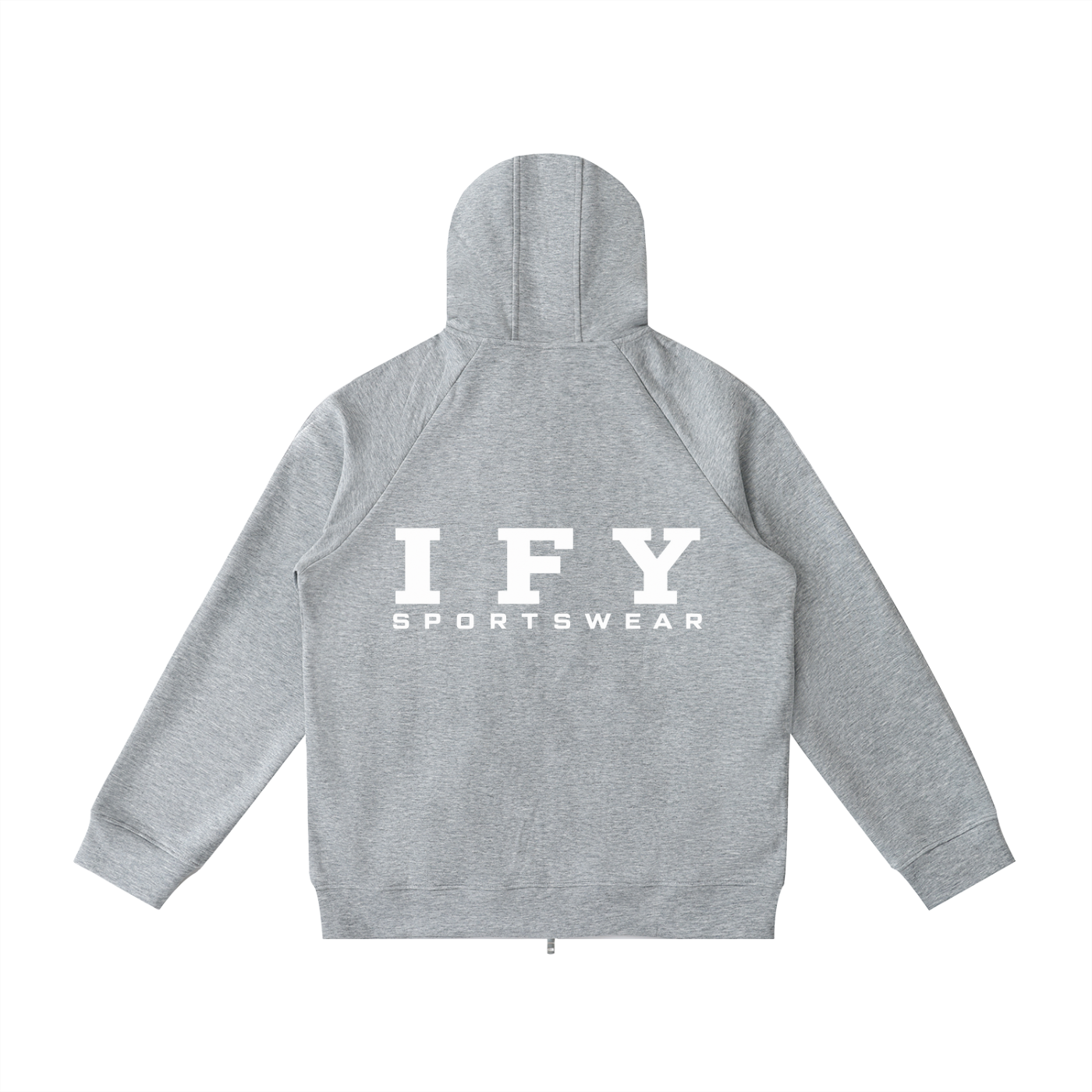 Heavyweight Raglan Sleeve Zip Hoodie