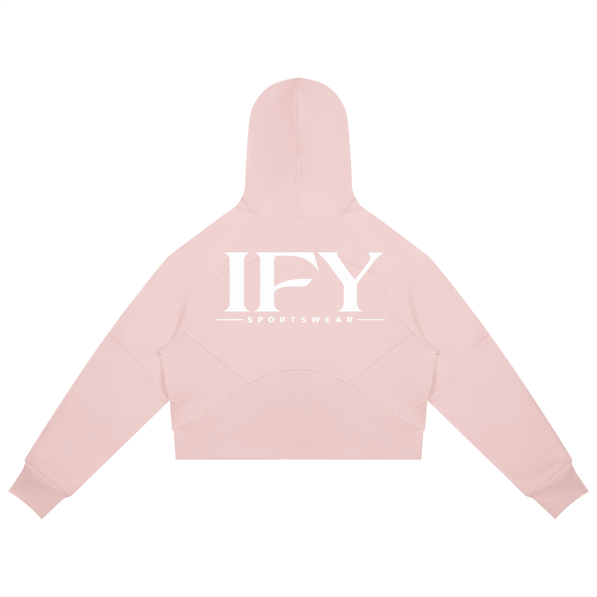 Cropped Zip-Through Hoodie