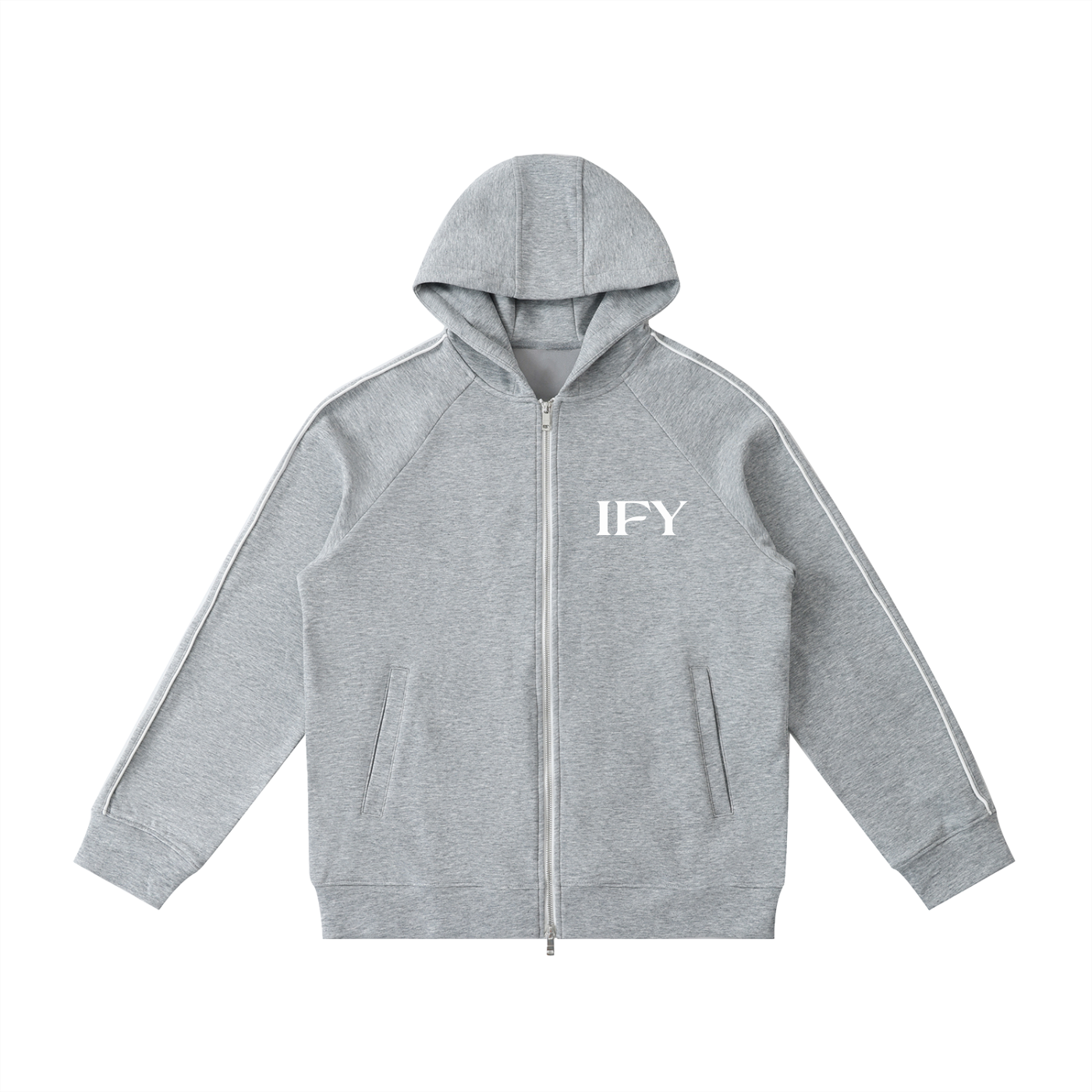 Heavyweight Raglan Sleeve Zip Hoodie